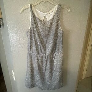Gray glam dress small 15 chest to chest shoulder down 30